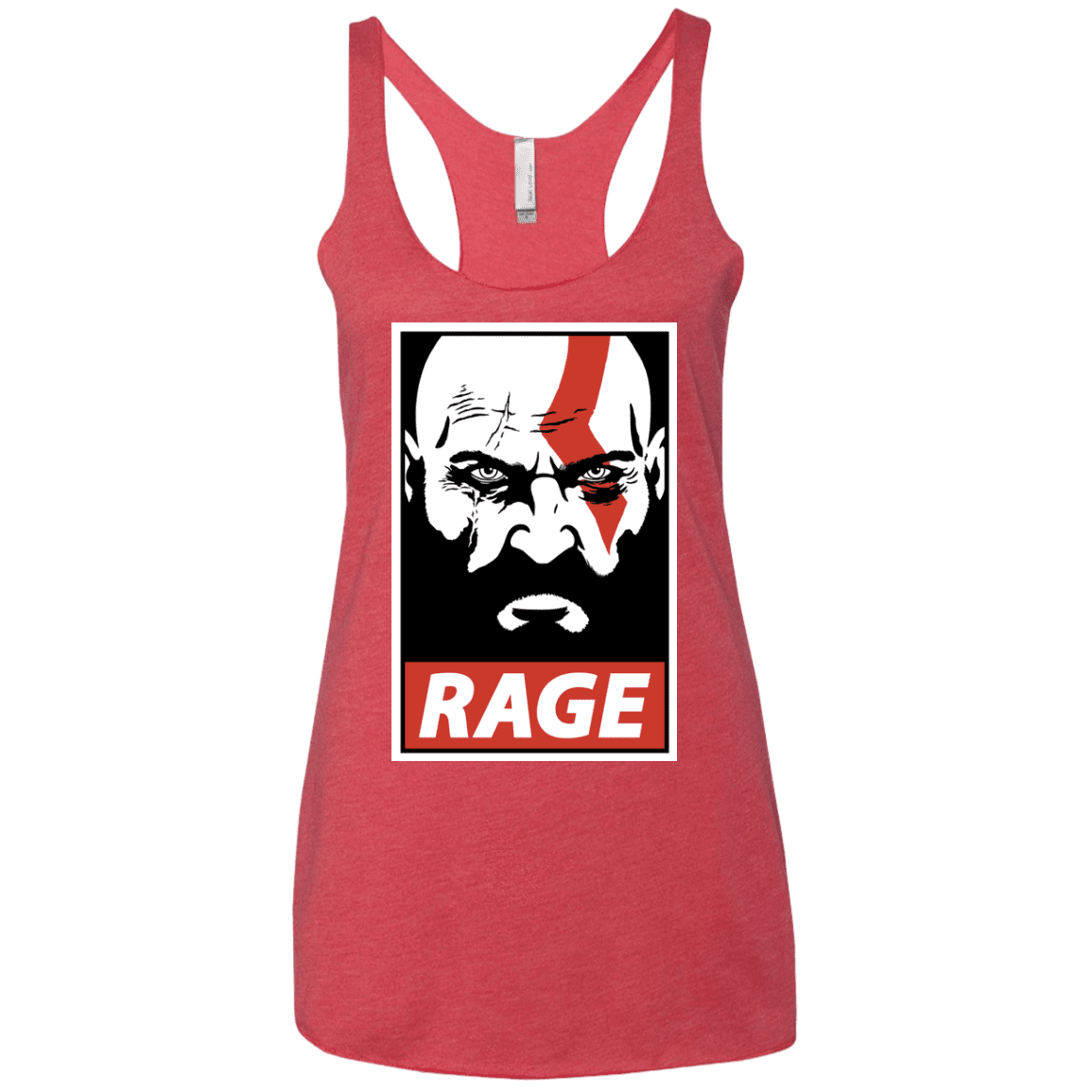 T-Shirts Vintage Red / X-Small Spartan Rage Women's Triblend Racerback Tank