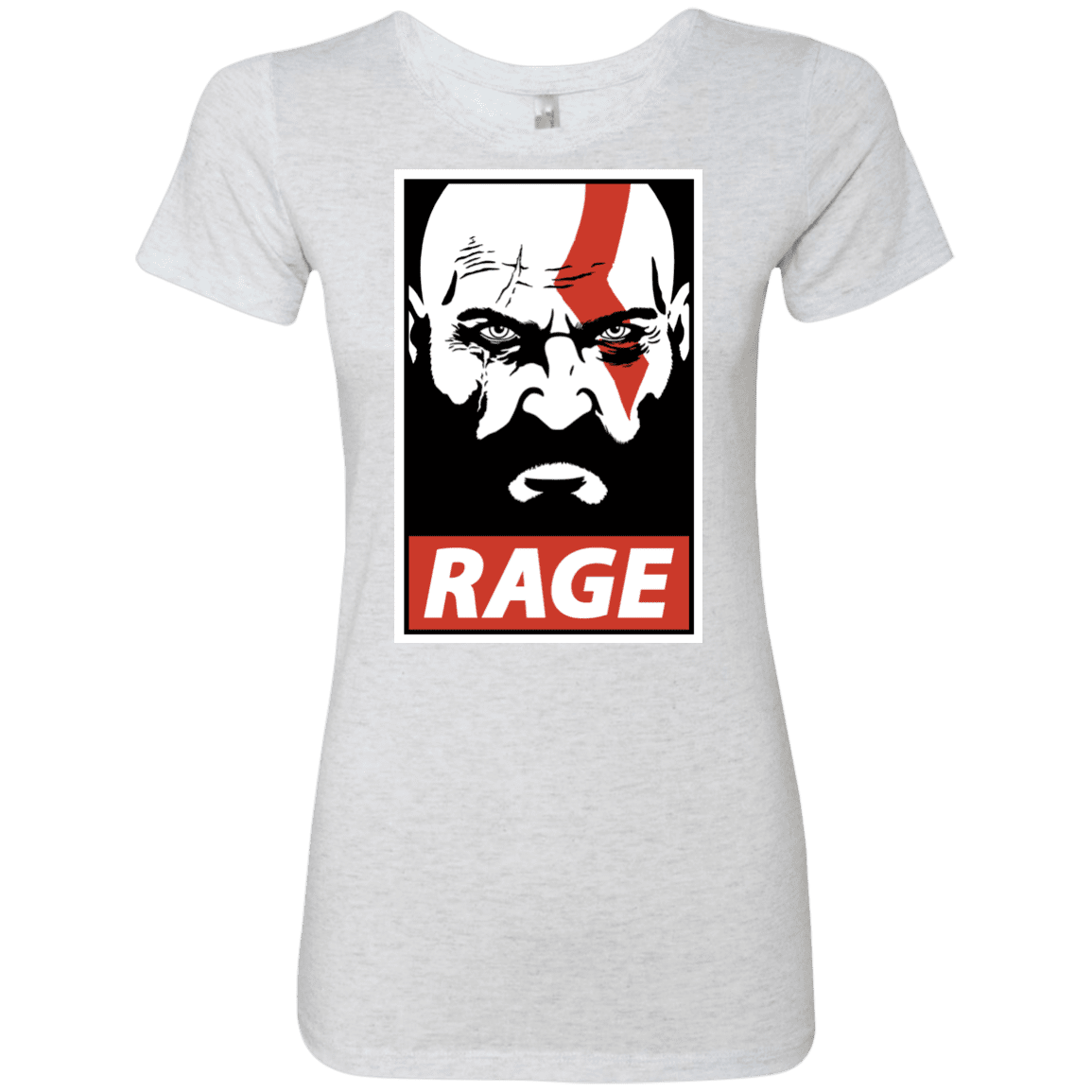 T-Shirts Heather White / S Spartan Rage Women's Triblend T-Shirt