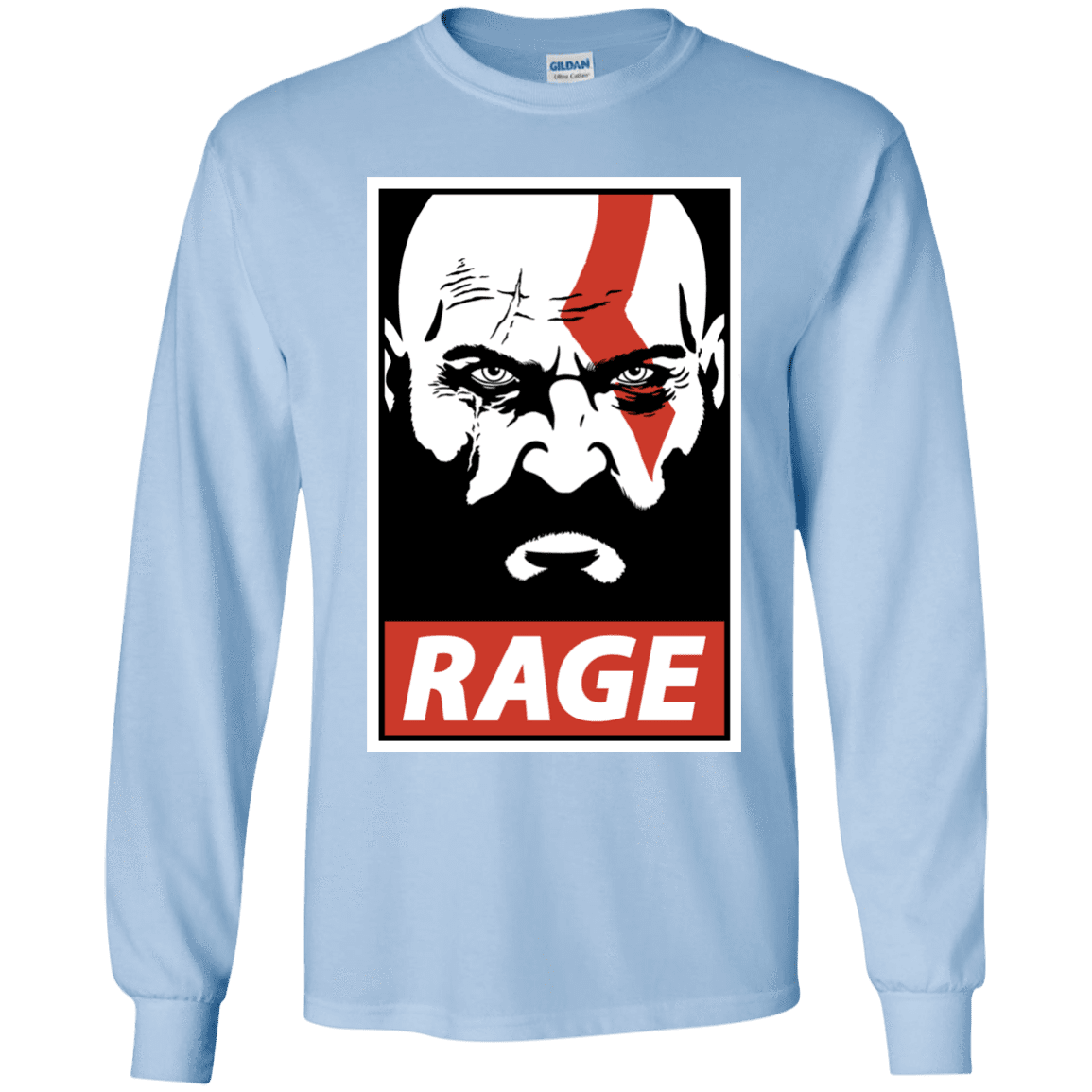 T-Shirts Light Blue / YS Spartan Rage Youth Long Sleeve T-Shirt