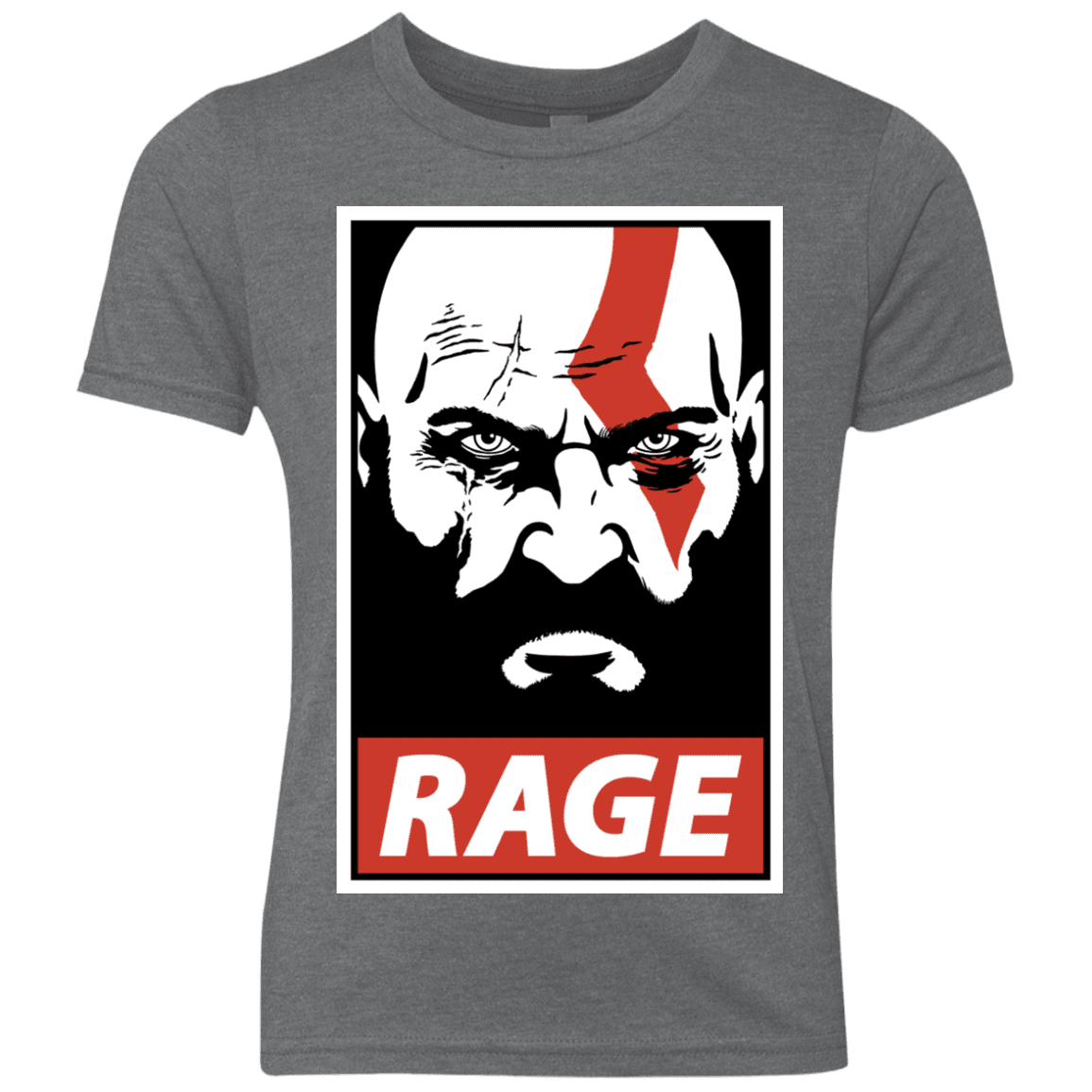 T-Shirts Premium Heather / YXS Spartan Rage Youth Triblend T-Shirt