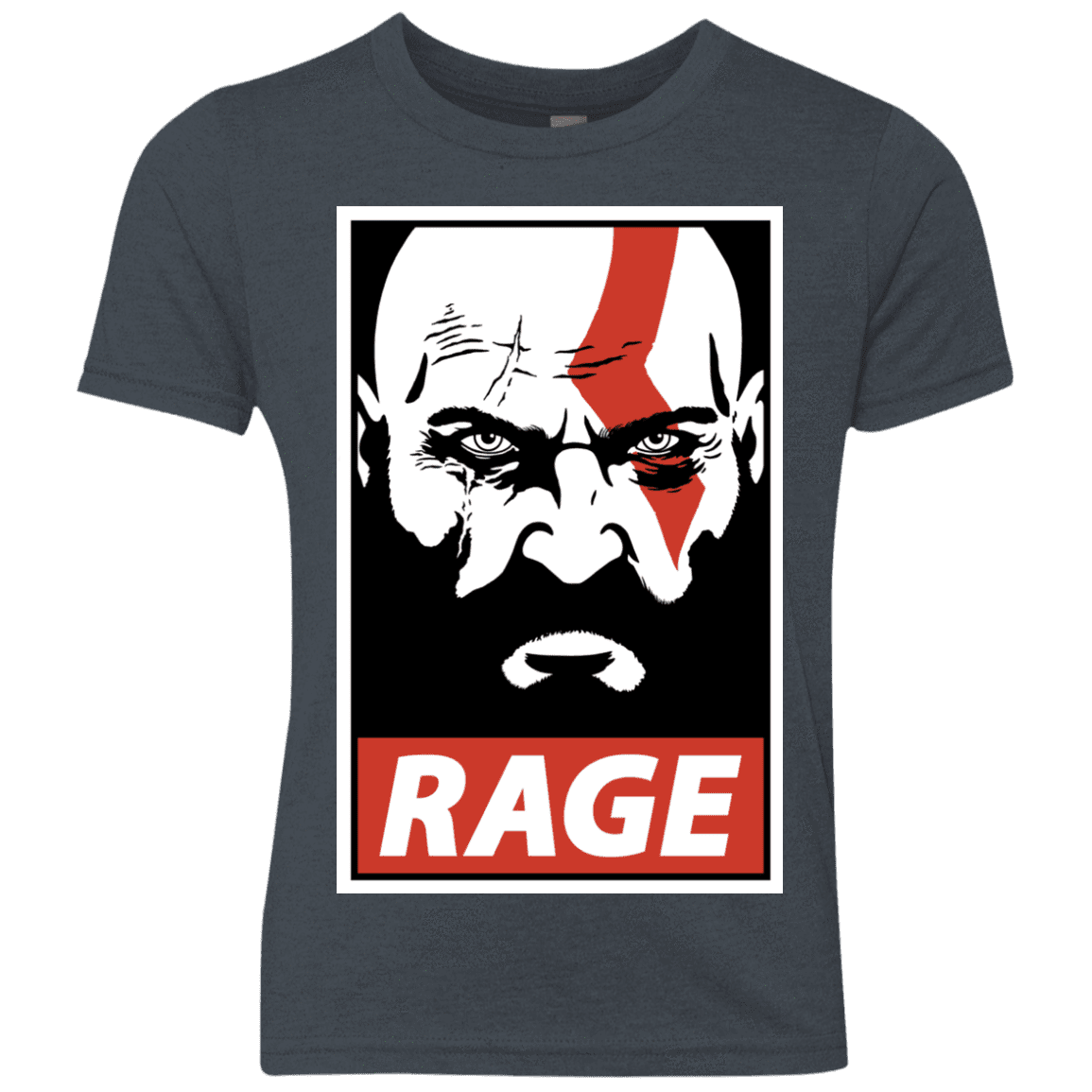 T-Shirts Vintage Navy / YXS Spartan Rage Youth Triblend T-Shirt