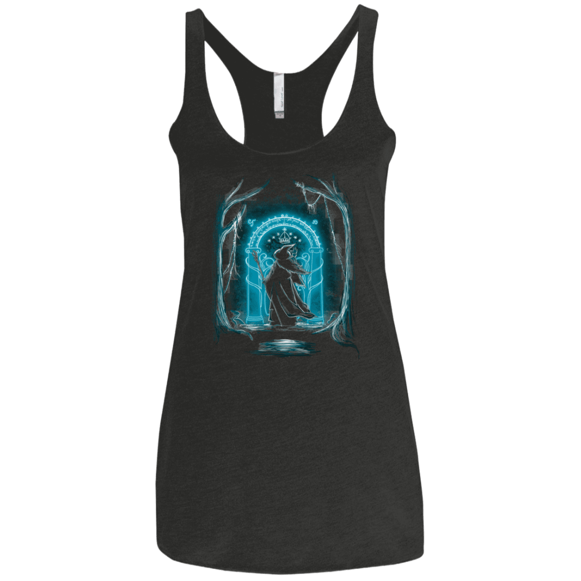 T-Shirts Vintage Black / X-Small Speak Friend and Enter Women's Triblend Racerback Tank