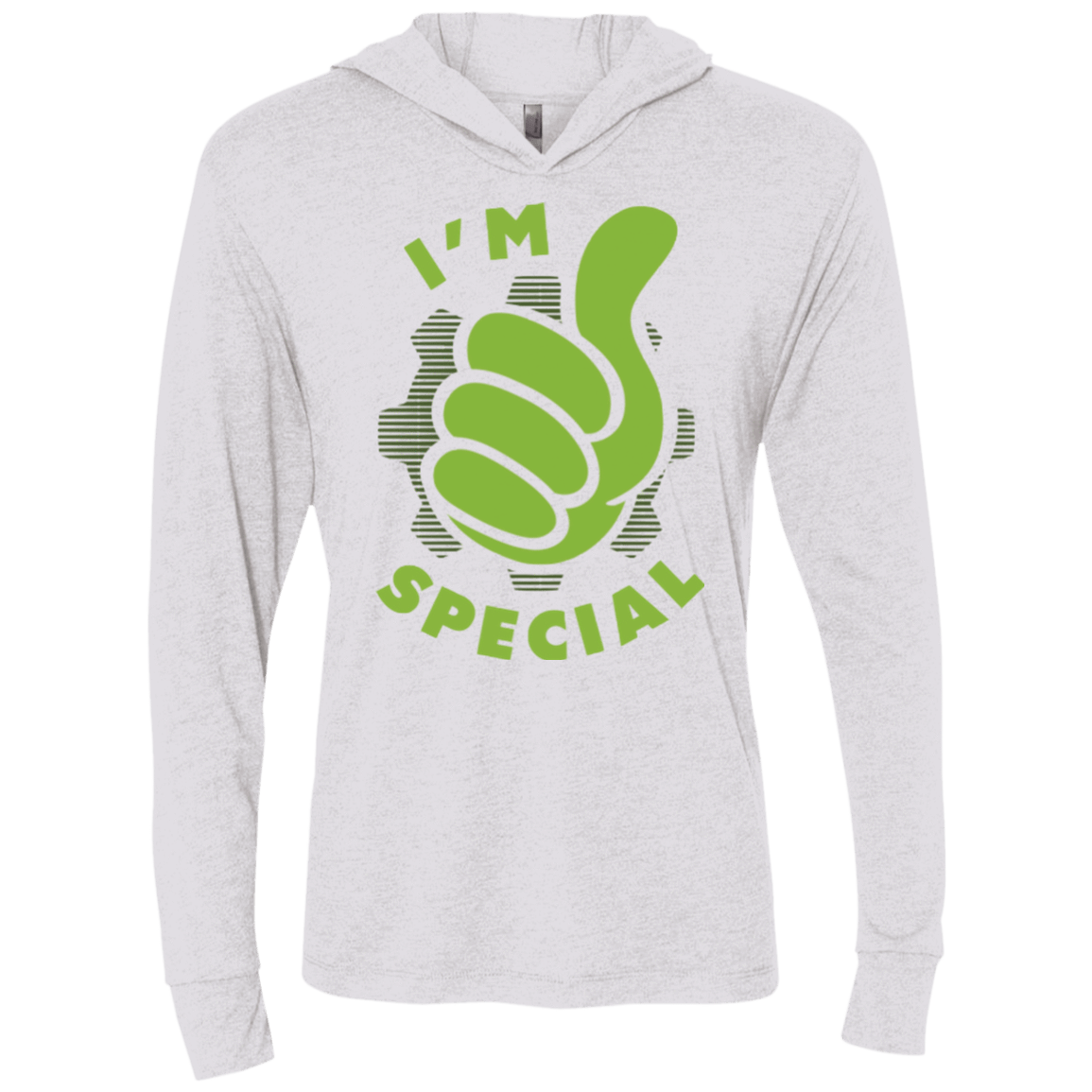 T-Shirts Heather White / X-Small Special Dweller Triblend Long Sleeve Hoodie Tee