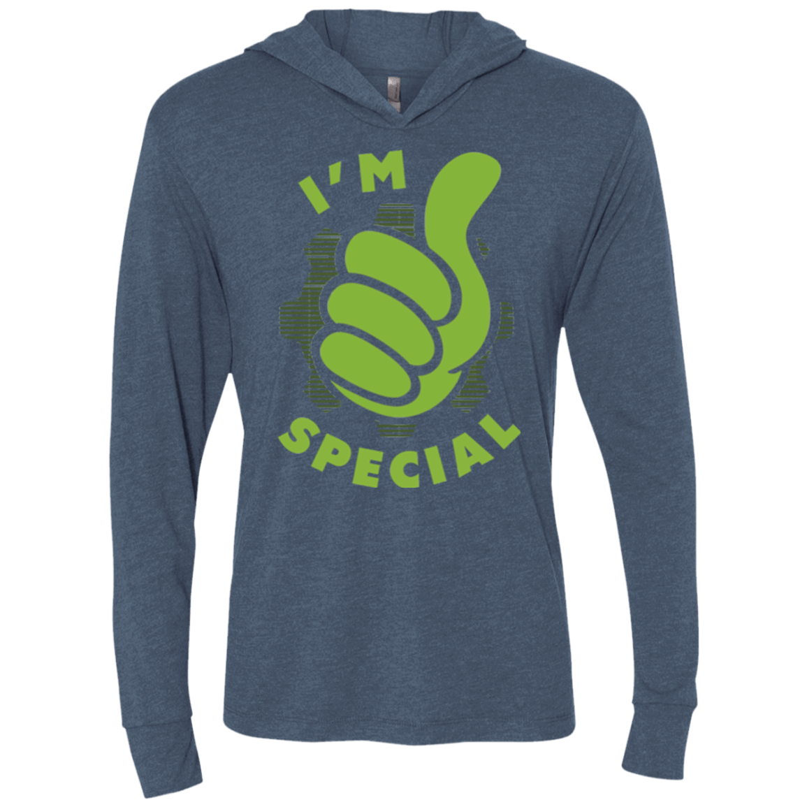 T-Shirts Indigo / X-Small Special Dweller Triblend Long Sleeve Hoodie Tee