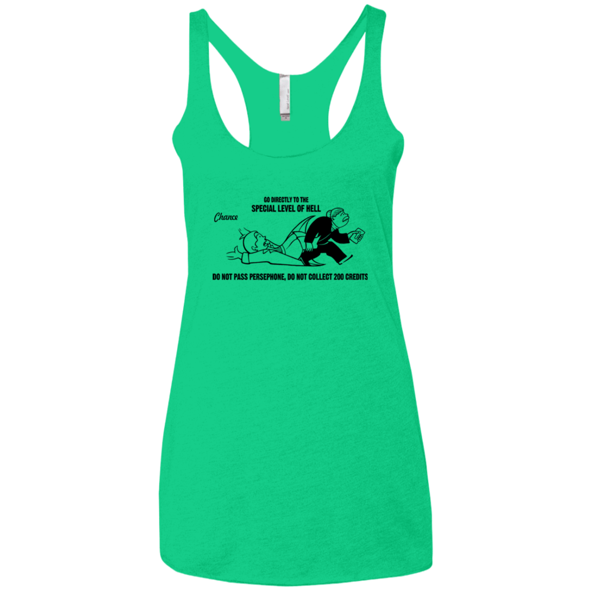 T-Shirts Envy / X-Small Special Level of Hell Women's Triblend Racerback Tank