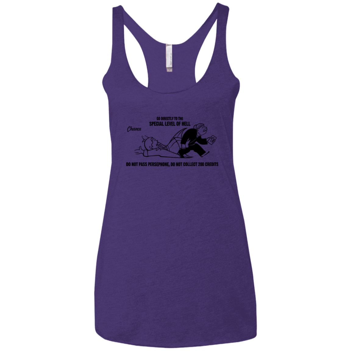 T-Shirts Purple / X-Small Special Level of Hell Women's Triblend Racerback Tank