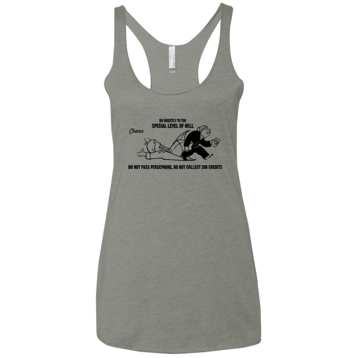 T-Shirts Venetian Grey / X-Small Special Level of Hell Women's Triblend Racerback Tank