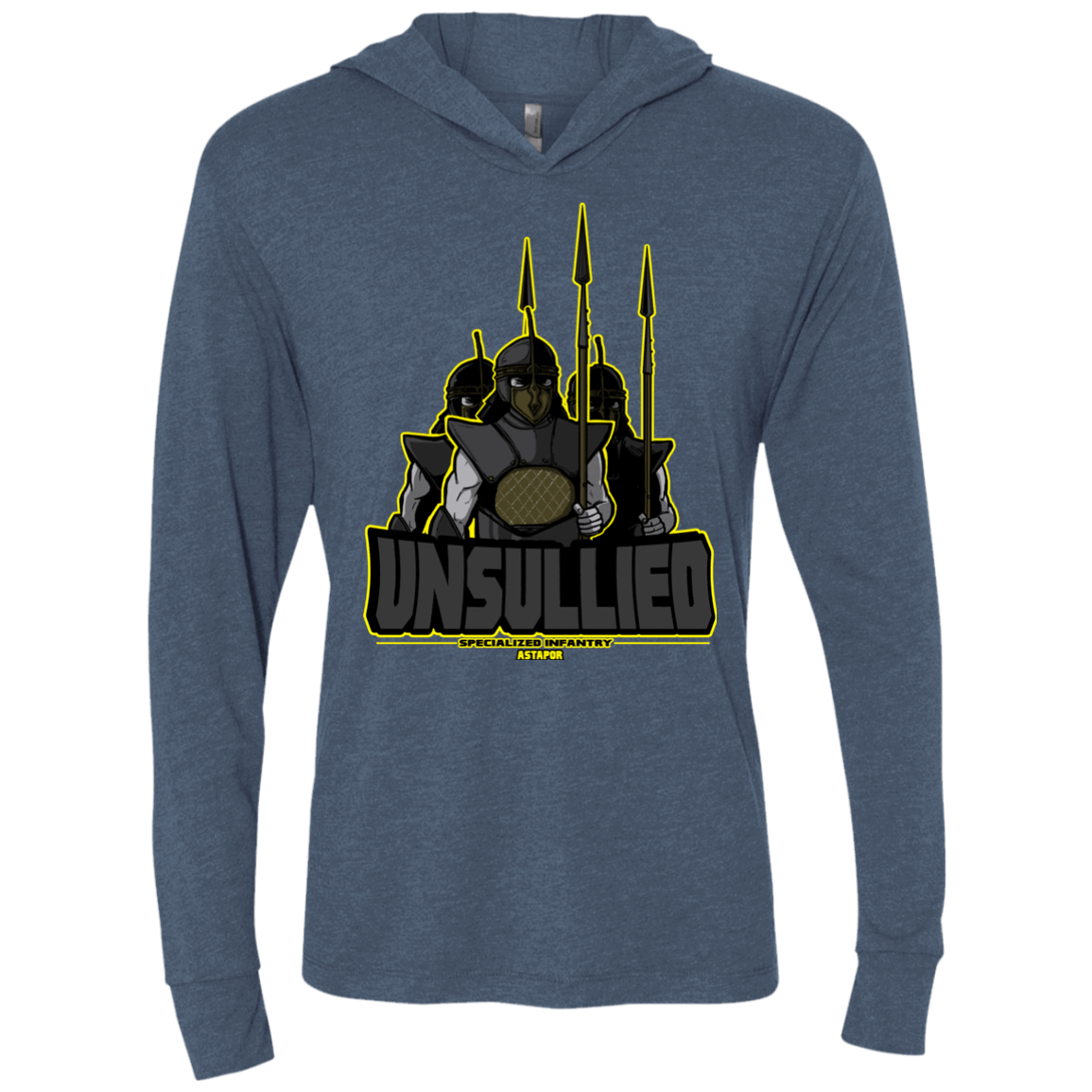 T-Shirts Indigo / X-Small Specialized Infantry Triblend Long Sleeve Hoodie Tee