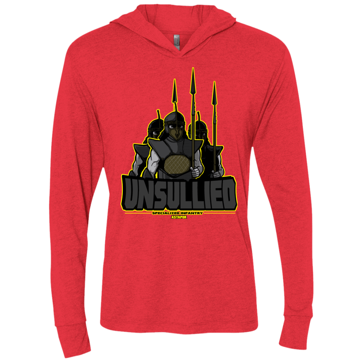 T-Shirts Vintage Red / X-Small Specialized Infantry Triblend Long Sleeve Hoodie Tee