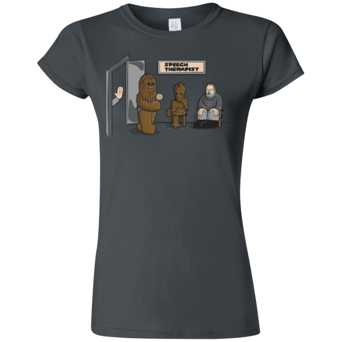 T-Shirts Charcoal / S Speech Therapist Junior Slimmer-Fit T-Shirt