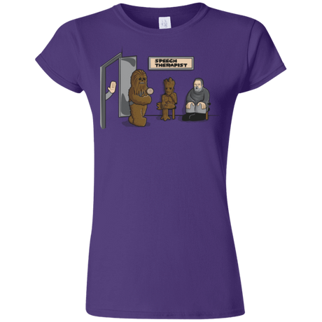 T-Shirts Purple / S Speech Therapist Junior Slimmer-Fit T-Shirt