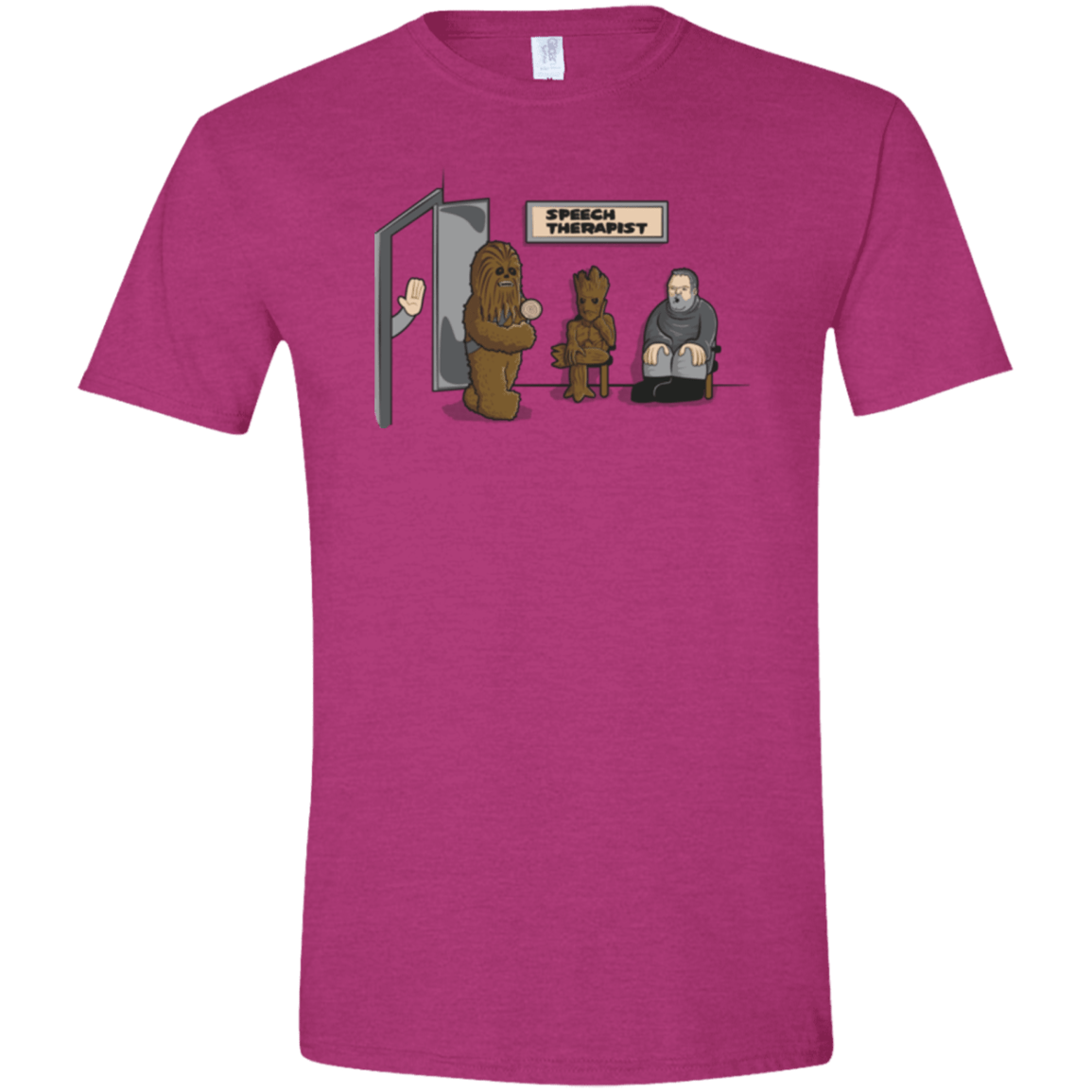 T-Shirts Antique Heliconia / S Speech Therapist Men's Semi-Fitted Softstyle