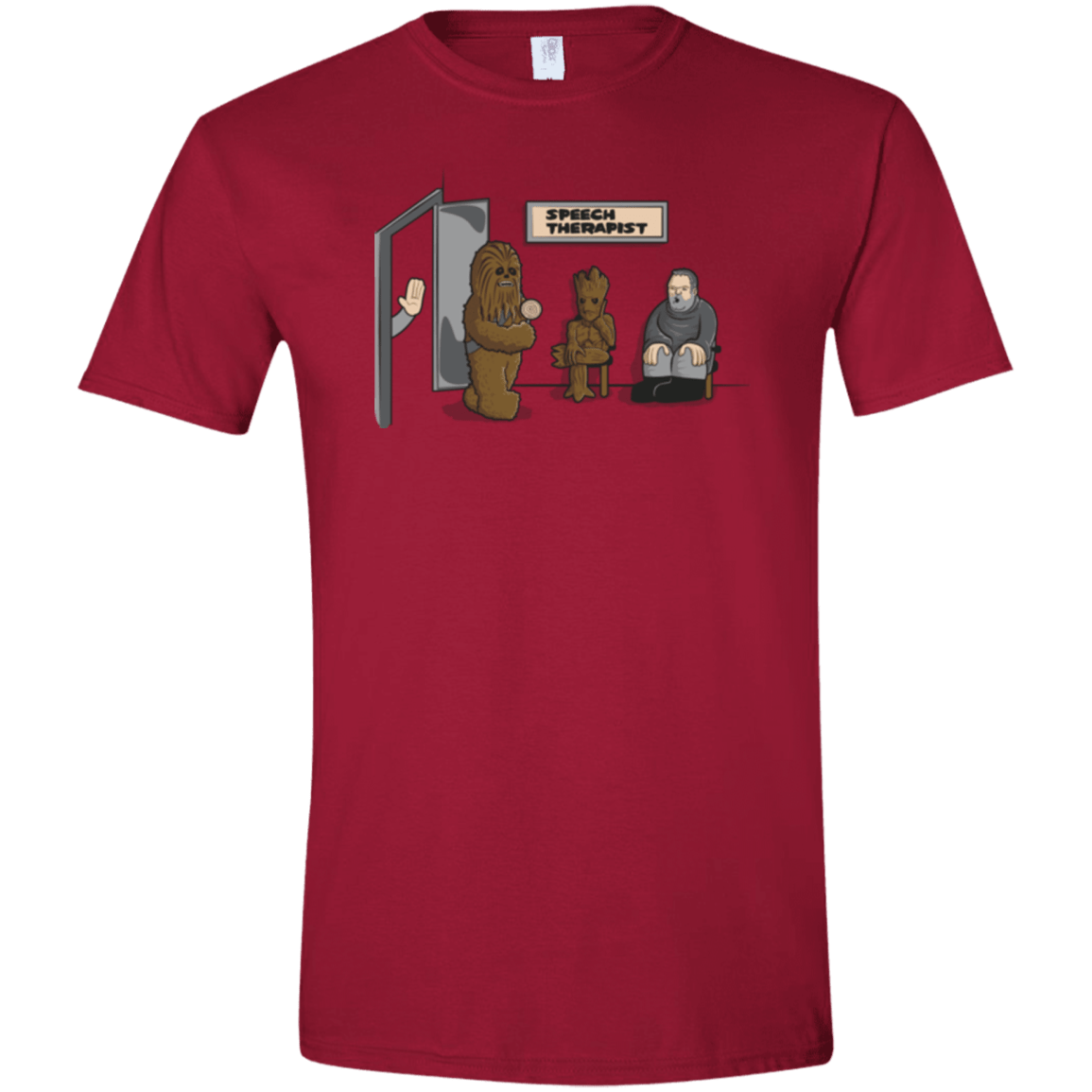 T-Shirts Cardinal Red / S Speech Therapist Men's Semi-Fitted Softstyle