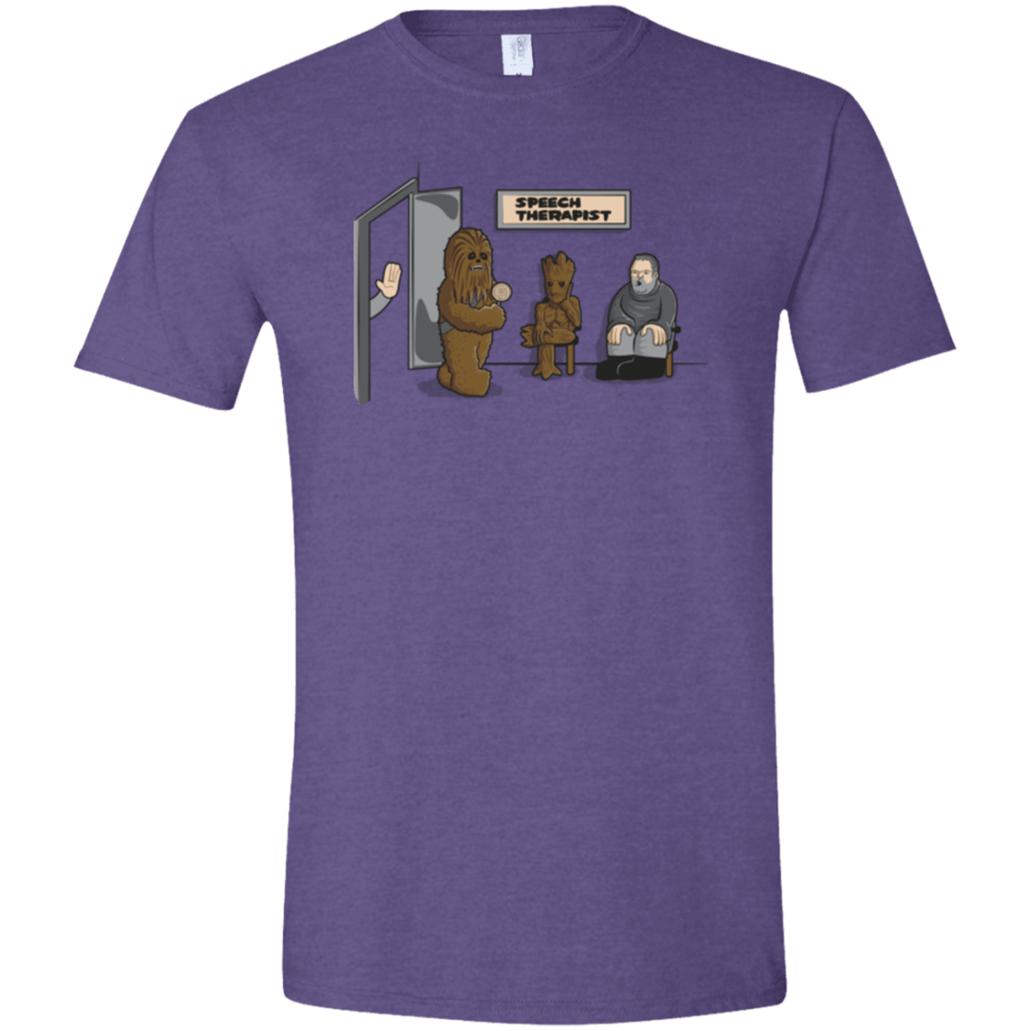 T-Shirts Heather Purple / S Speech Therapist Men's Semi-Fitted Softstyle