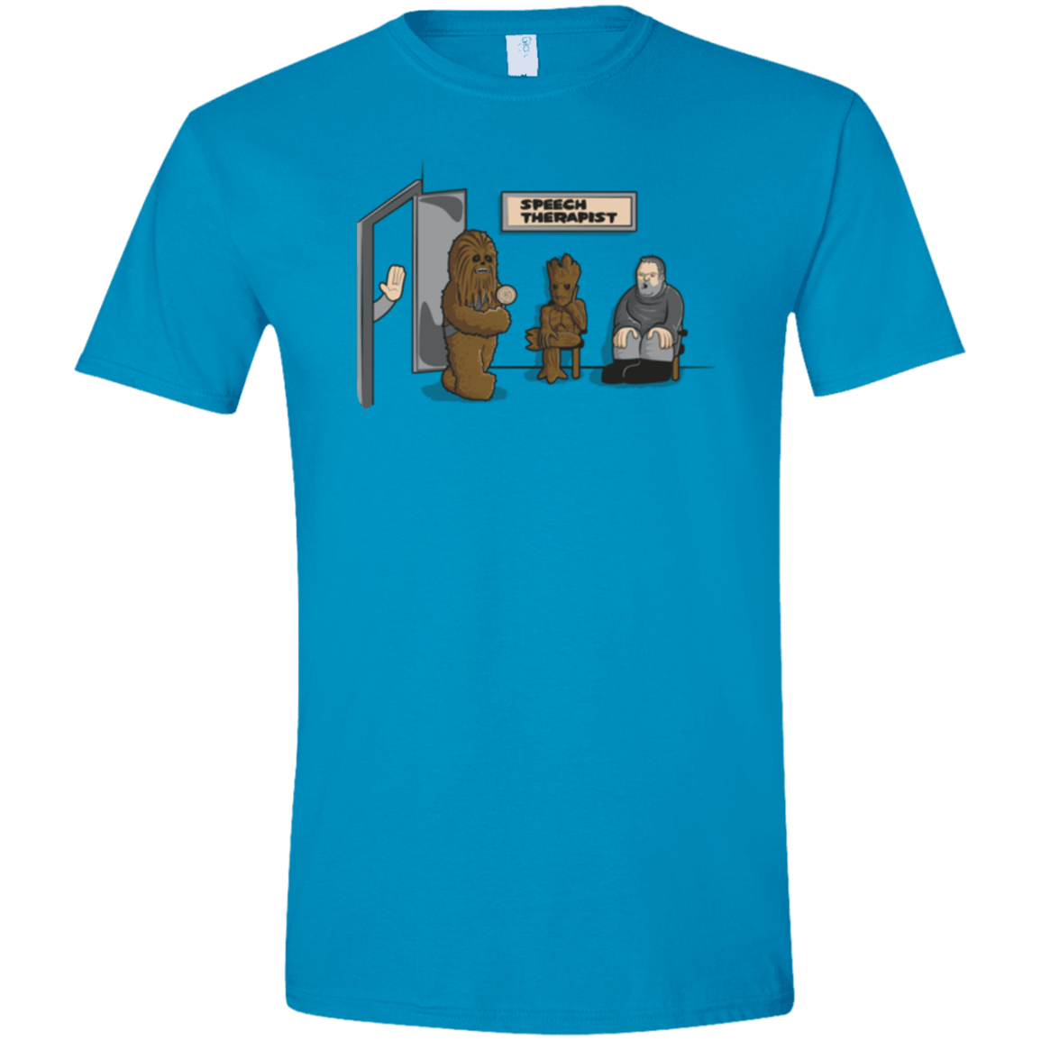 T-Shirts Sapphire / S Speech Therapist Men's Semi-Fitted Softstyle