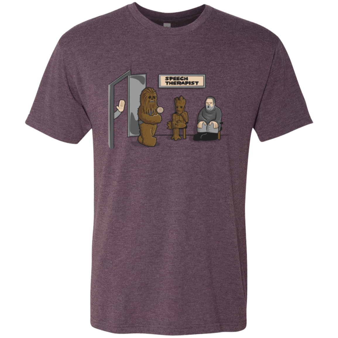 T-Shirts Vintage Purple / S Speech Therapist Men's Triblend T-Shirt