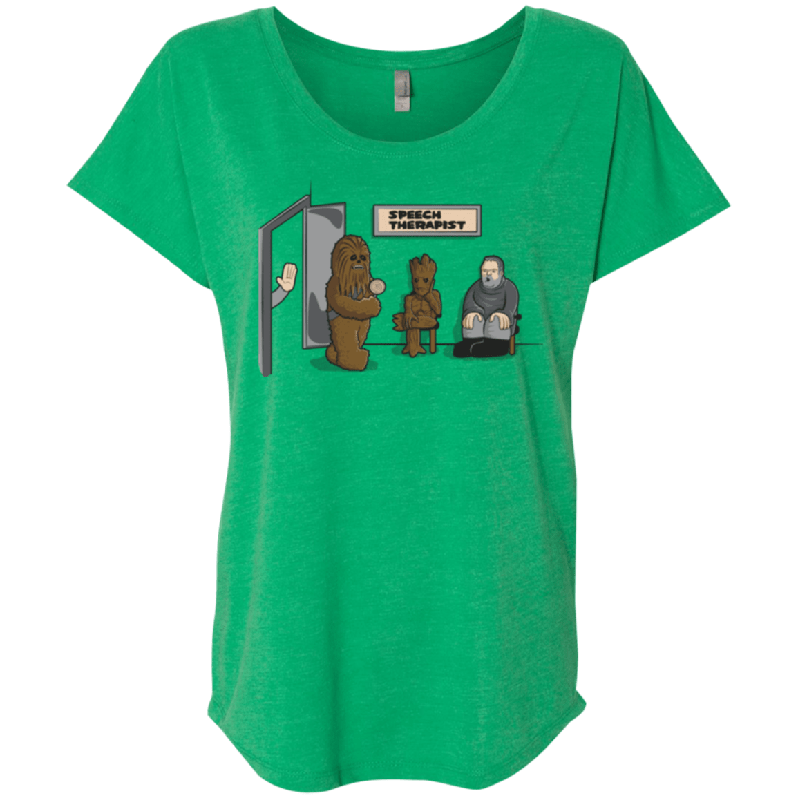 T-Shirts Envy / X-Small Speech Therapist Triblend Dolman Sleeve