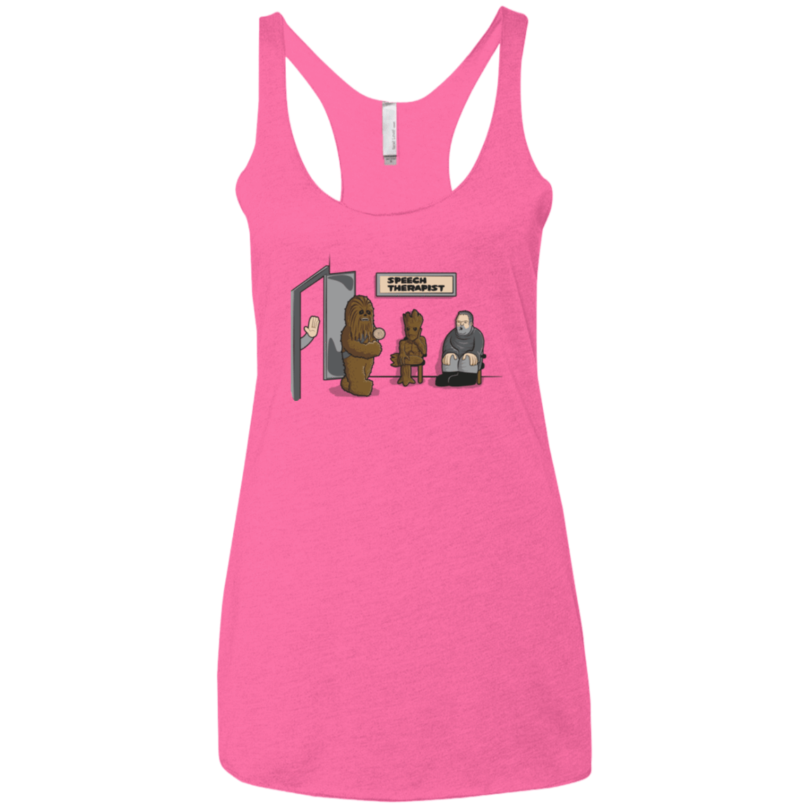 T-Shirts Vintage Pink / X-Small Speech Therapist Women's Triblend Racerback Tank