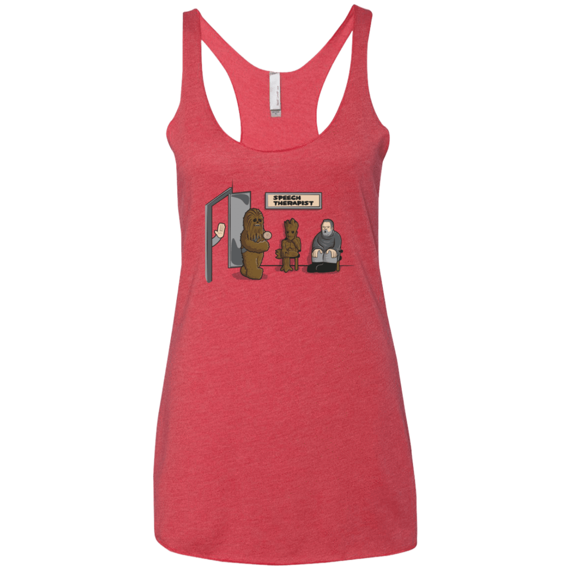 T-Shirts Vintage Red / X-Small Speech Therapist Women's Triblend Racerback Tank