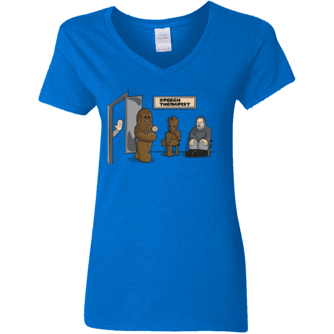 T-Shirts Royal / S Speech Therapist Women's V-Neck T-Shirt