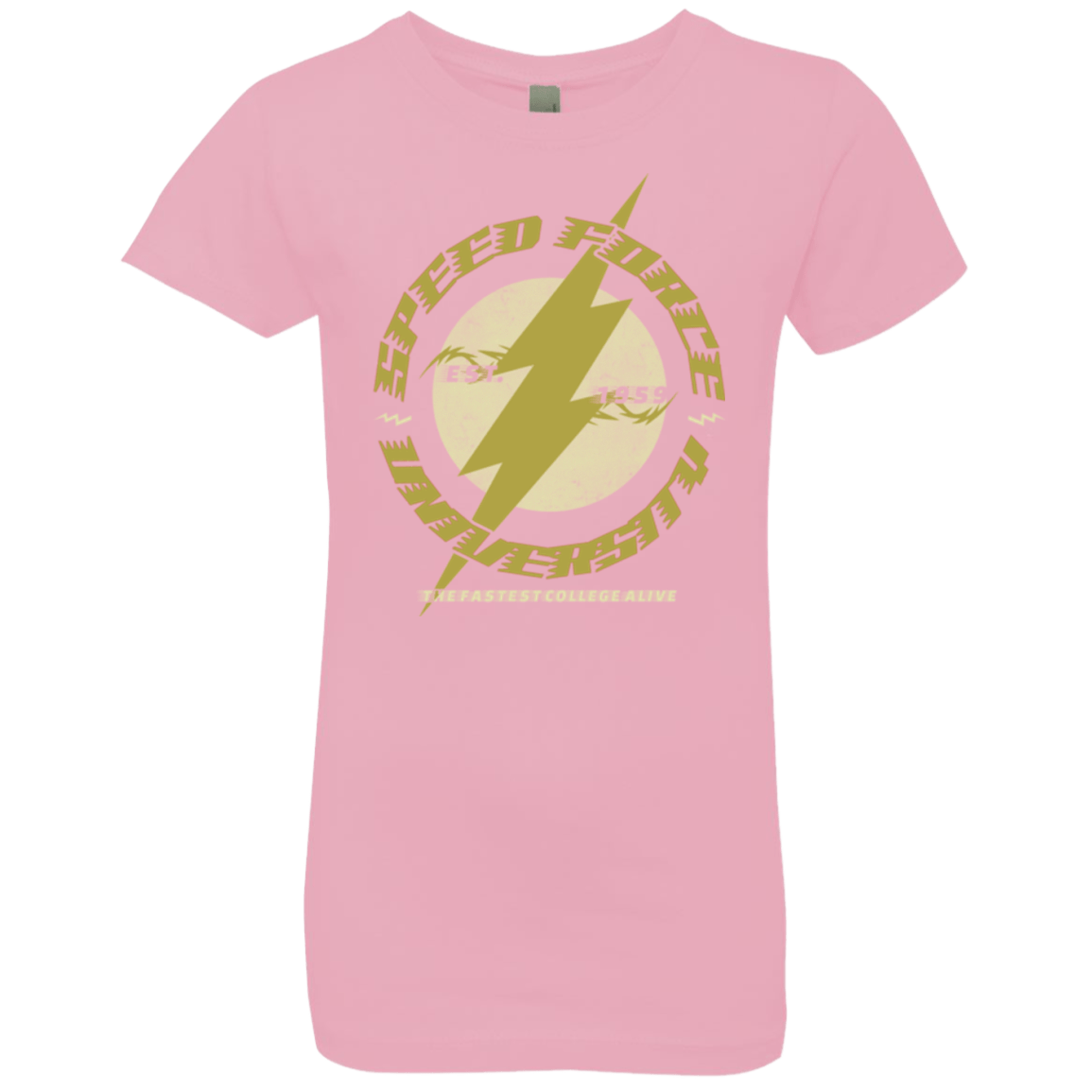 T-Shirts Light Pink / YXS Speed Force University Girls Premium T-Shirt