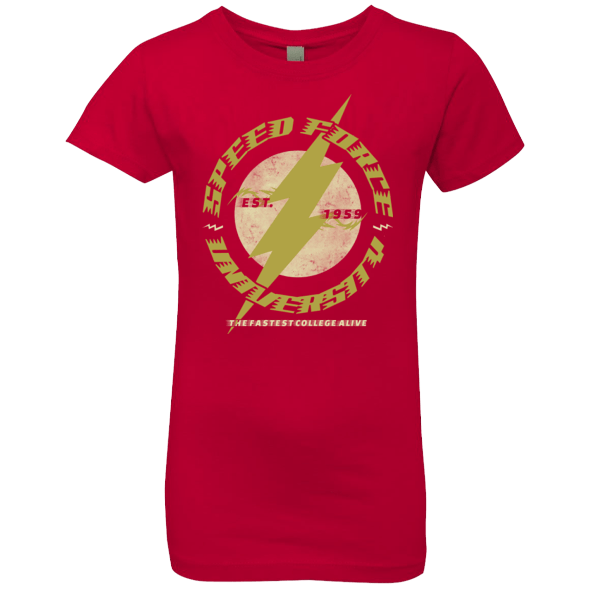 T-Shirts Red / YXS Speed Force University Girls Premium T-Shirt