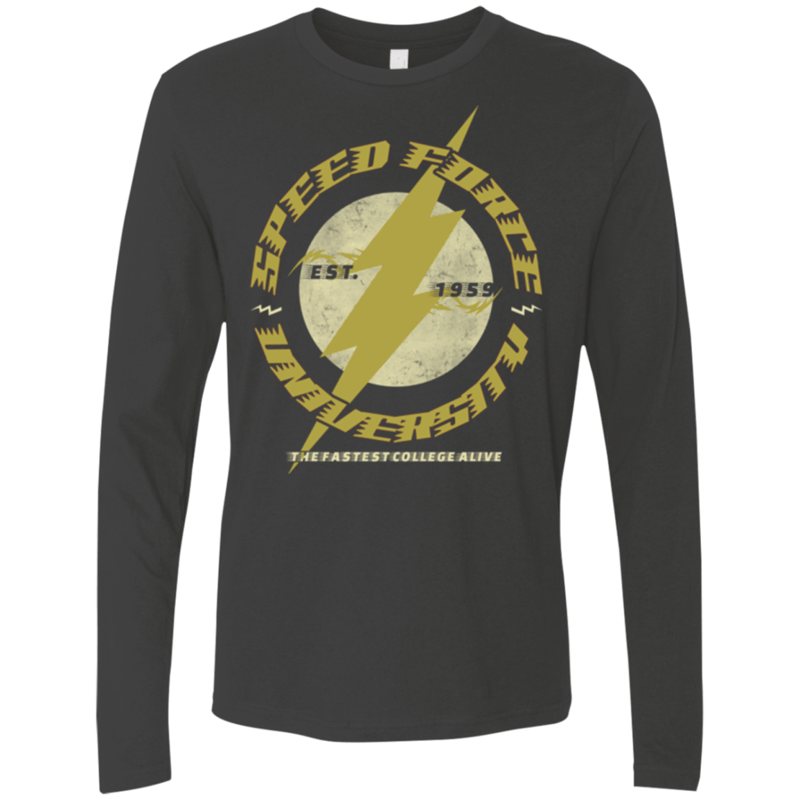T-Shirts Heavy Metal / Small Speed Force University Men's Premium Long Sleeve