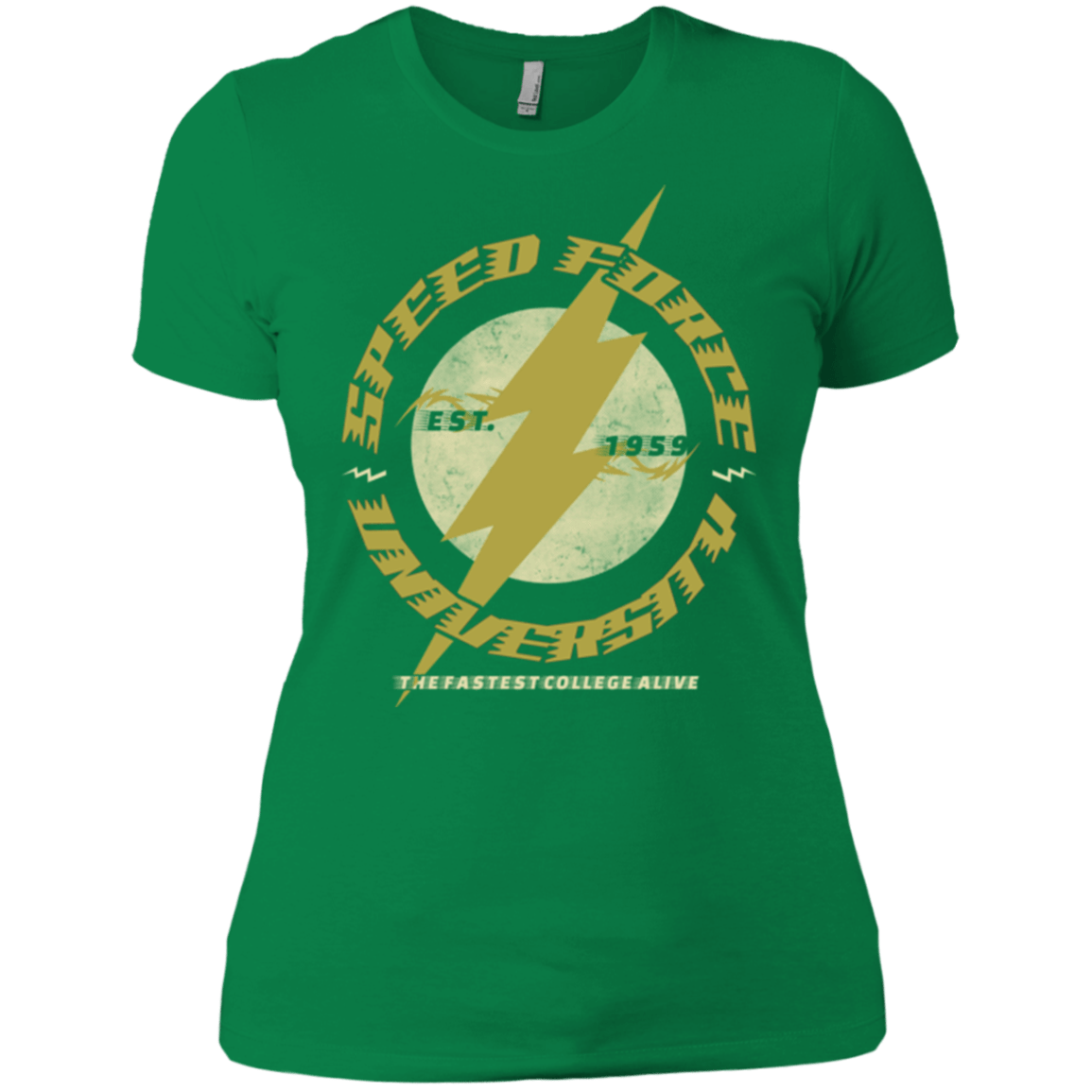 T-Shirts Kelly Green / X-Small Speed Force University Women's Premium T-Shirt