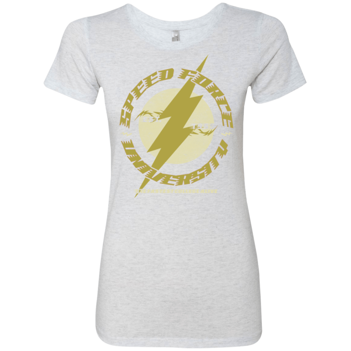 T-Shirts Heather White / Small Speed Force University Women's Triblend T-Shirt