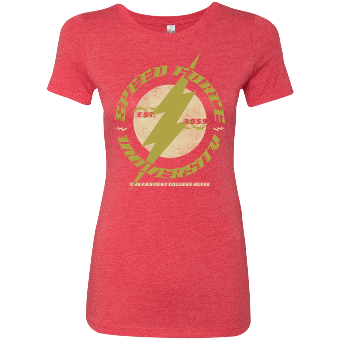 T-Shirts Vintage Red / Small Speed Force University Women's Triblend T-Shirt