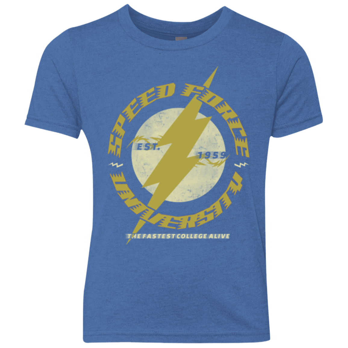 T-Shirts Vintage Royal / YXS Speed Force University Youth Triblend T-Shirt