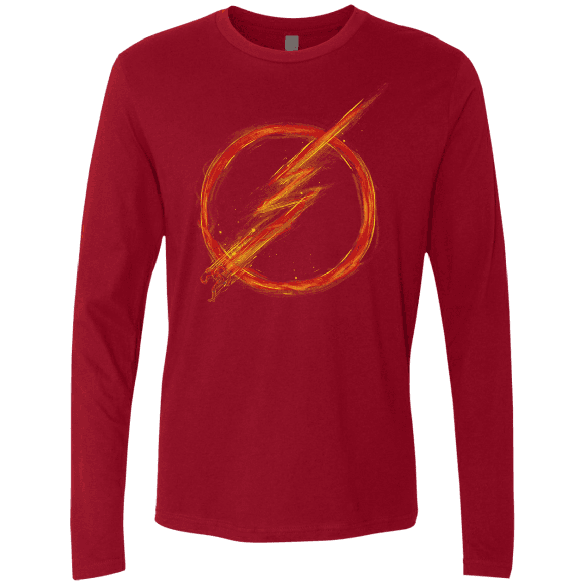 T-Shirts Cardinal / S Speed Lightning Men's Premium Long Sleeve