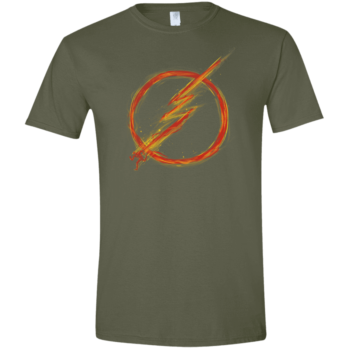 T-Shirts Military Green / S Speed Lightning Men's Semi-Fitted Softstyle