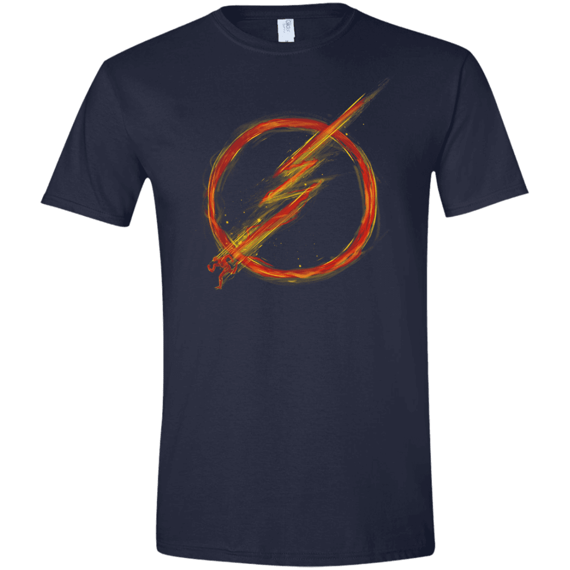 T-Shirts Navy / X-Small Speed Lightning Men's Semi-Fitted Softstyle