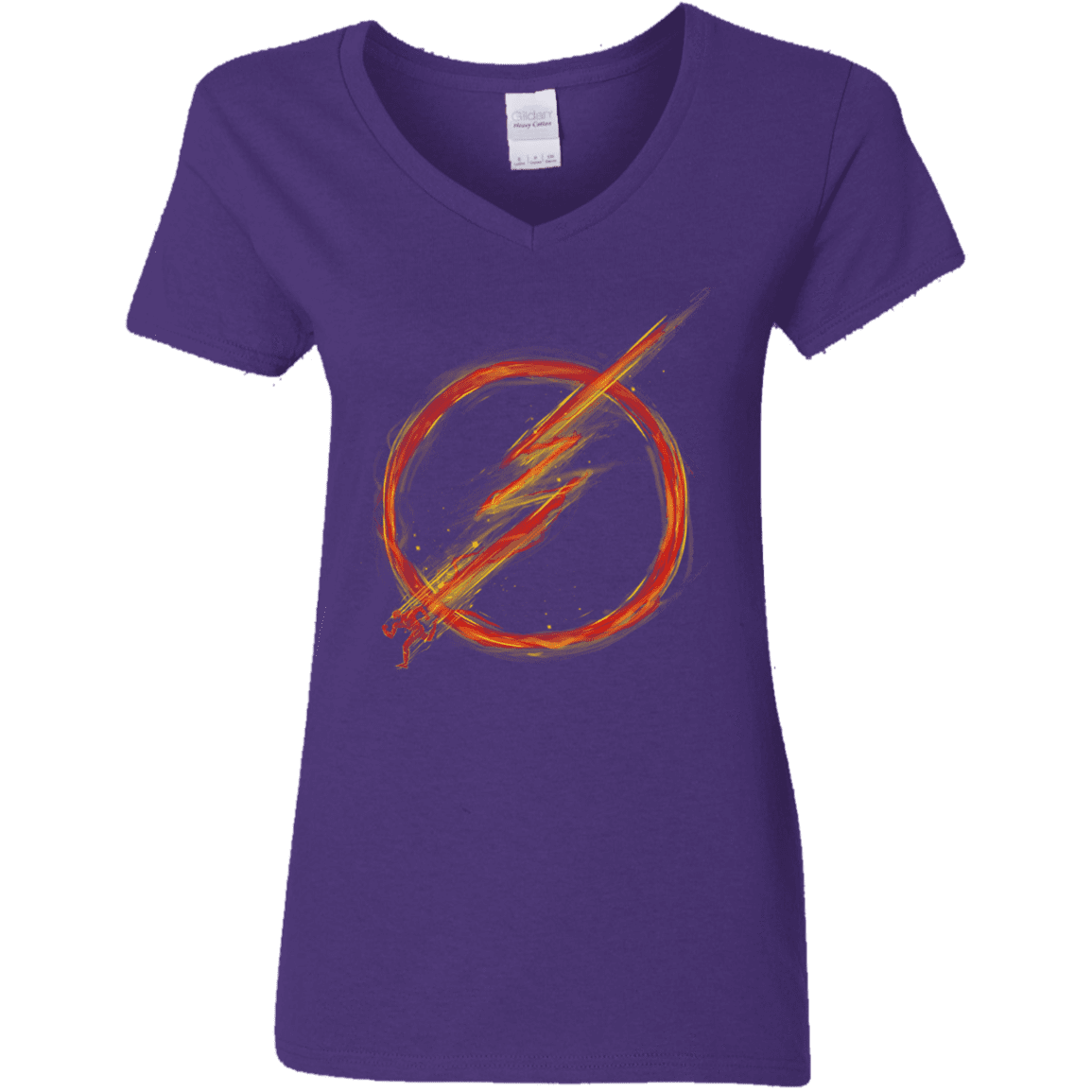 T-Shirts Purple / S Speed Lightning Women's V-Neck T-Shirt