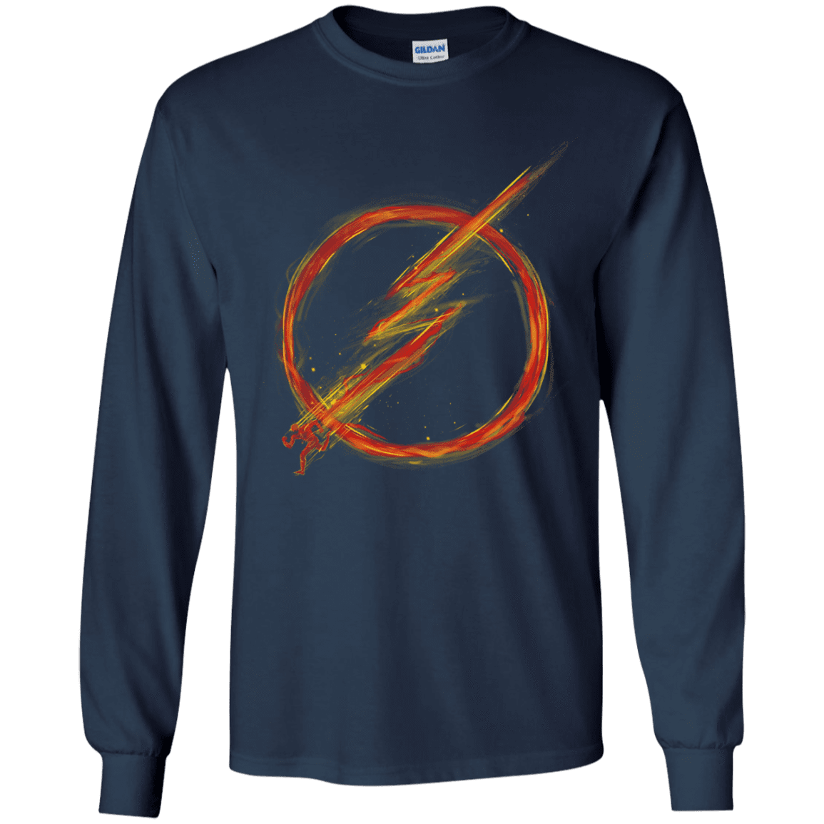 T-Shirts Navy / YS Speed Lightning Youth Long Sleeve T-Shirt