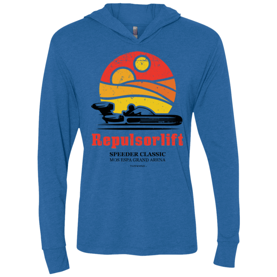 T-Shirts Vintage Royal / X-Small Speeder Classic Triblend Long Sleeve Hoodie Tee