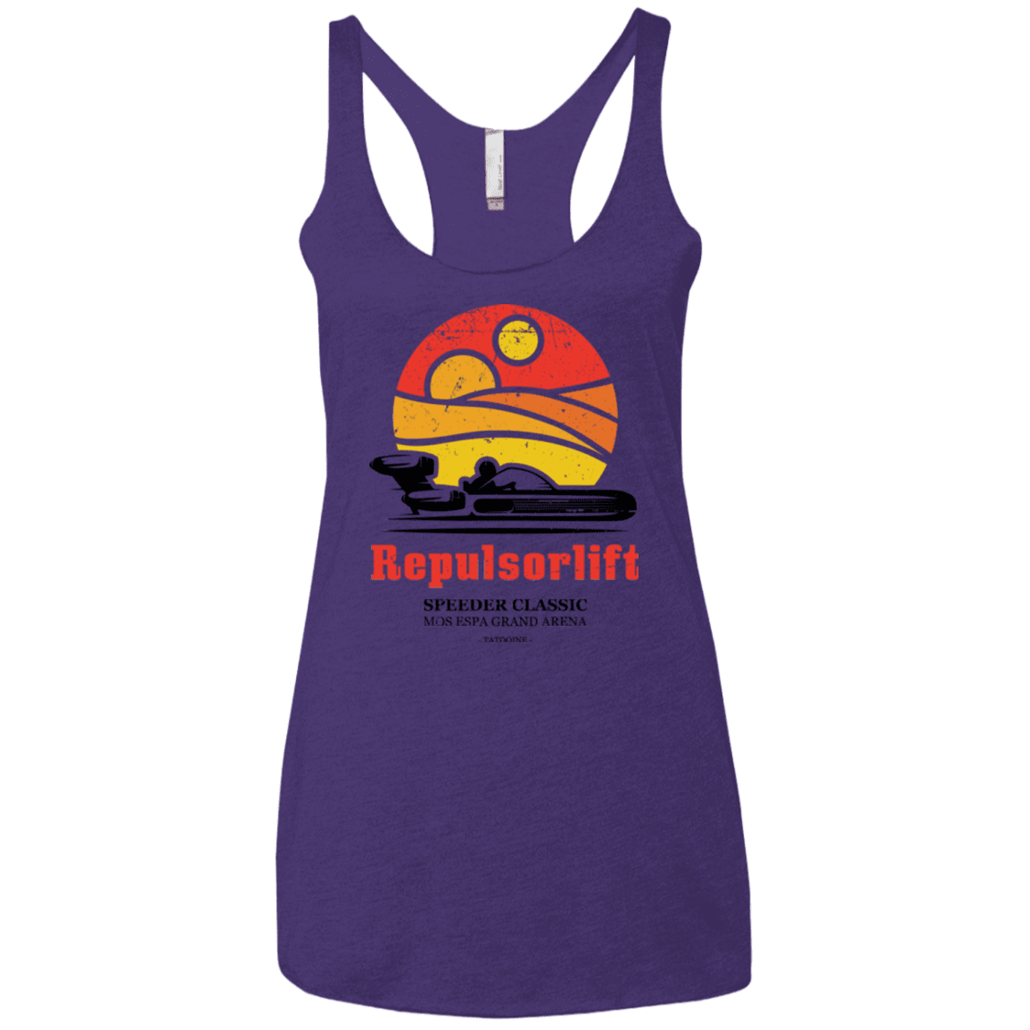 T-Shirts Purple / X-Small Speeder Classic Women's Triblend Racerback Tank