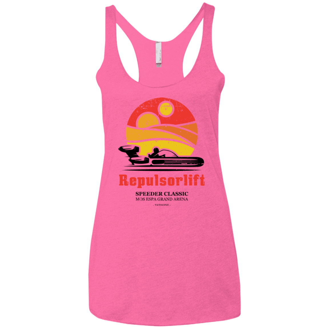 T-Shirts Vintage Pink / X-Small Speeder Classic Women's Triblend Racerback Tank