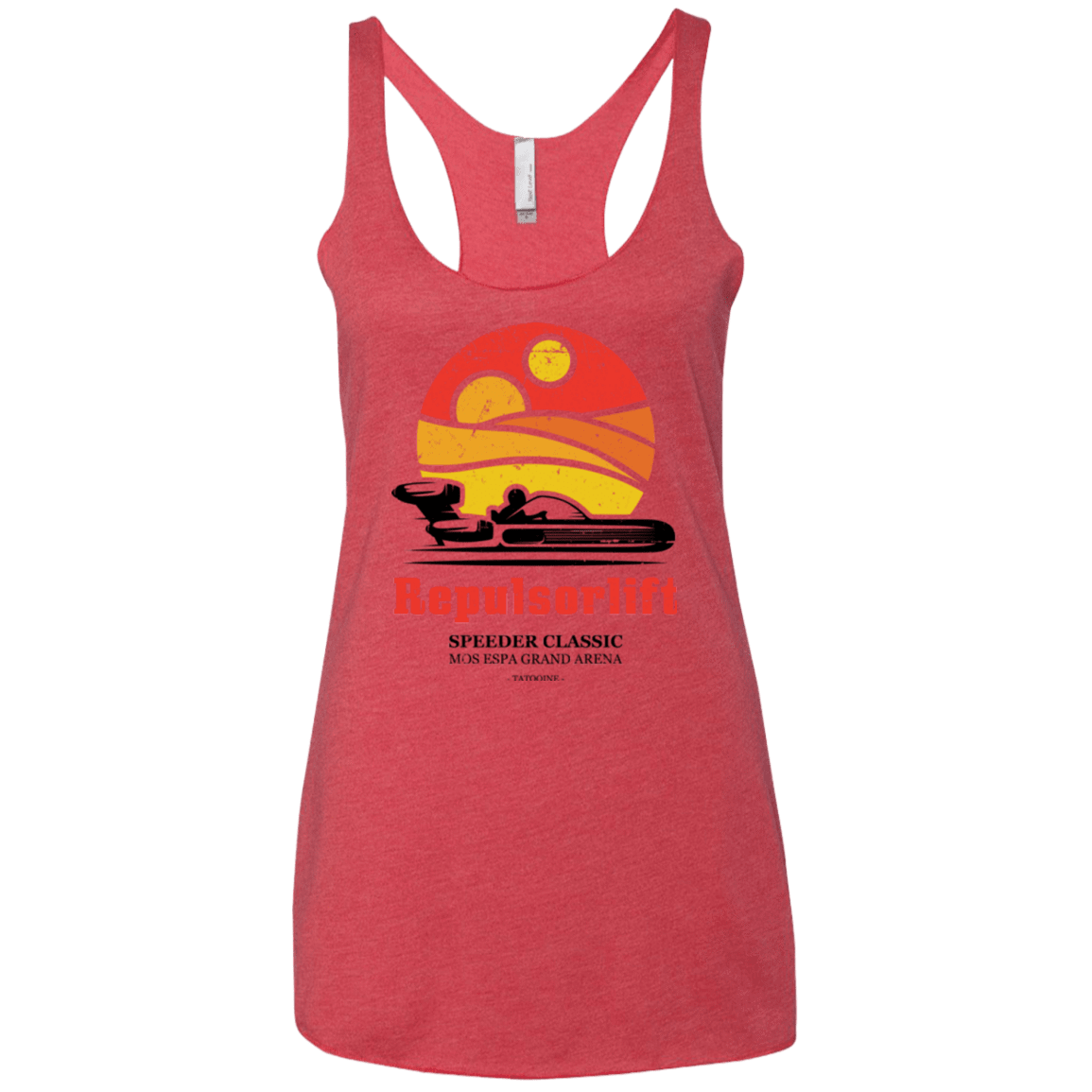 T-Shirts Vintage Red / X-Small Speeder Classic Women's Triblend Racerback Tank