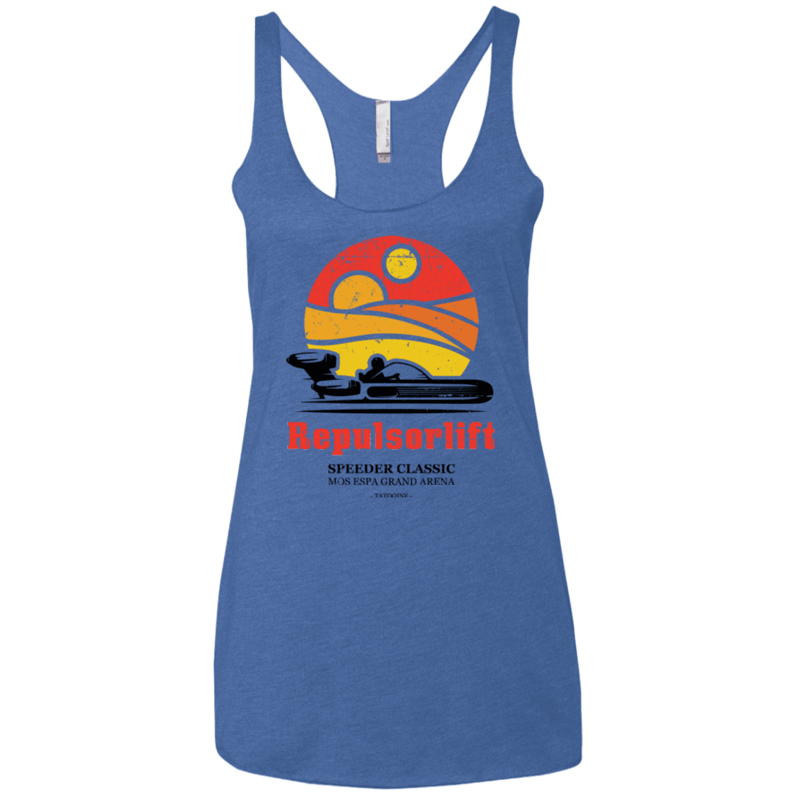 T-Shirts Vintage Royal / X-Small Speeder Classic Women's Triblend Racerback Tank