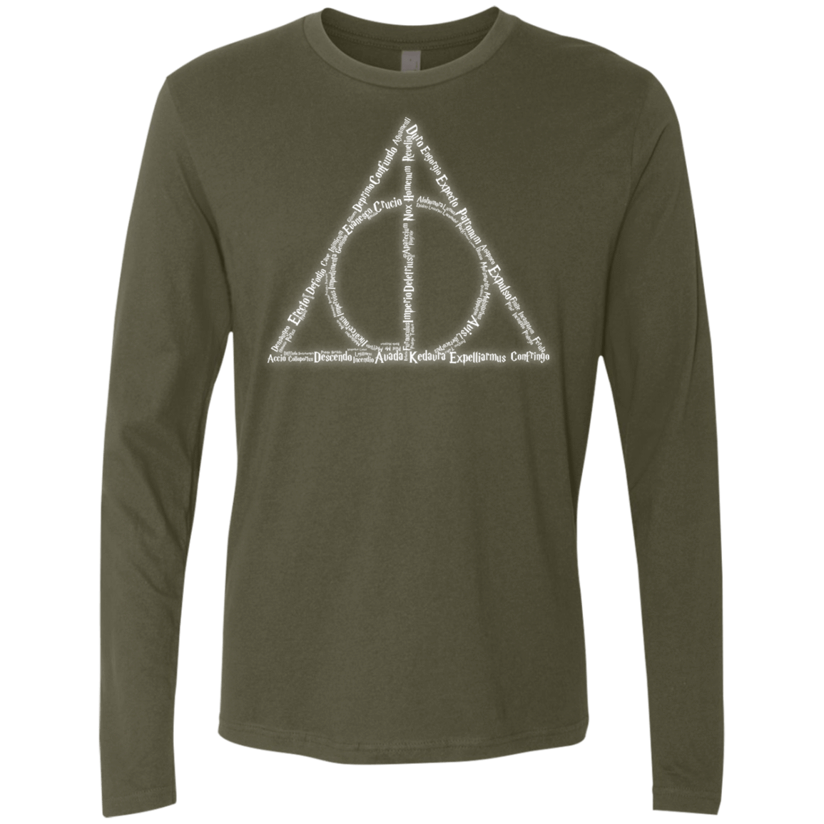 T-Shirts Military Green / Small Spells Men's Premium Long Sleeve