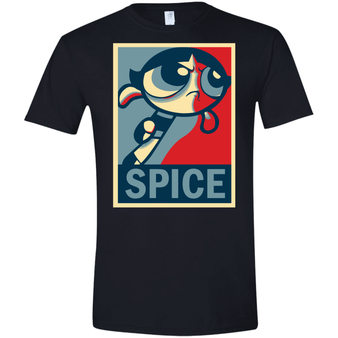 T-Shirts Black / X-Small Spice Powerpuff Men's Semi-Fitted Softstyle