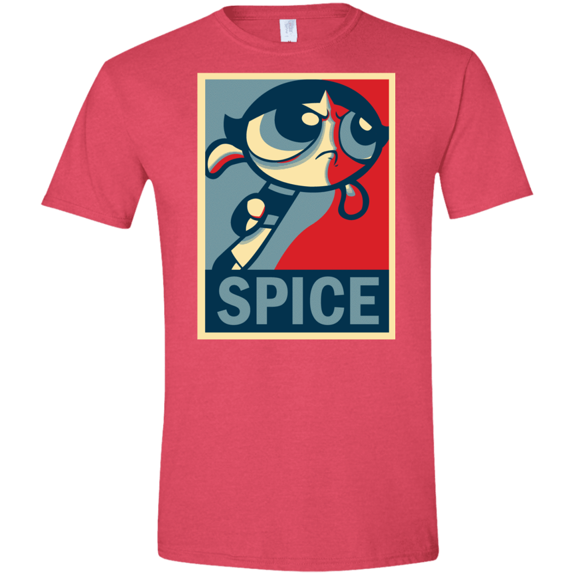 T-Shirts Heather Red / S Spice Powerpuff Men's Semi-Fitted Softstyle