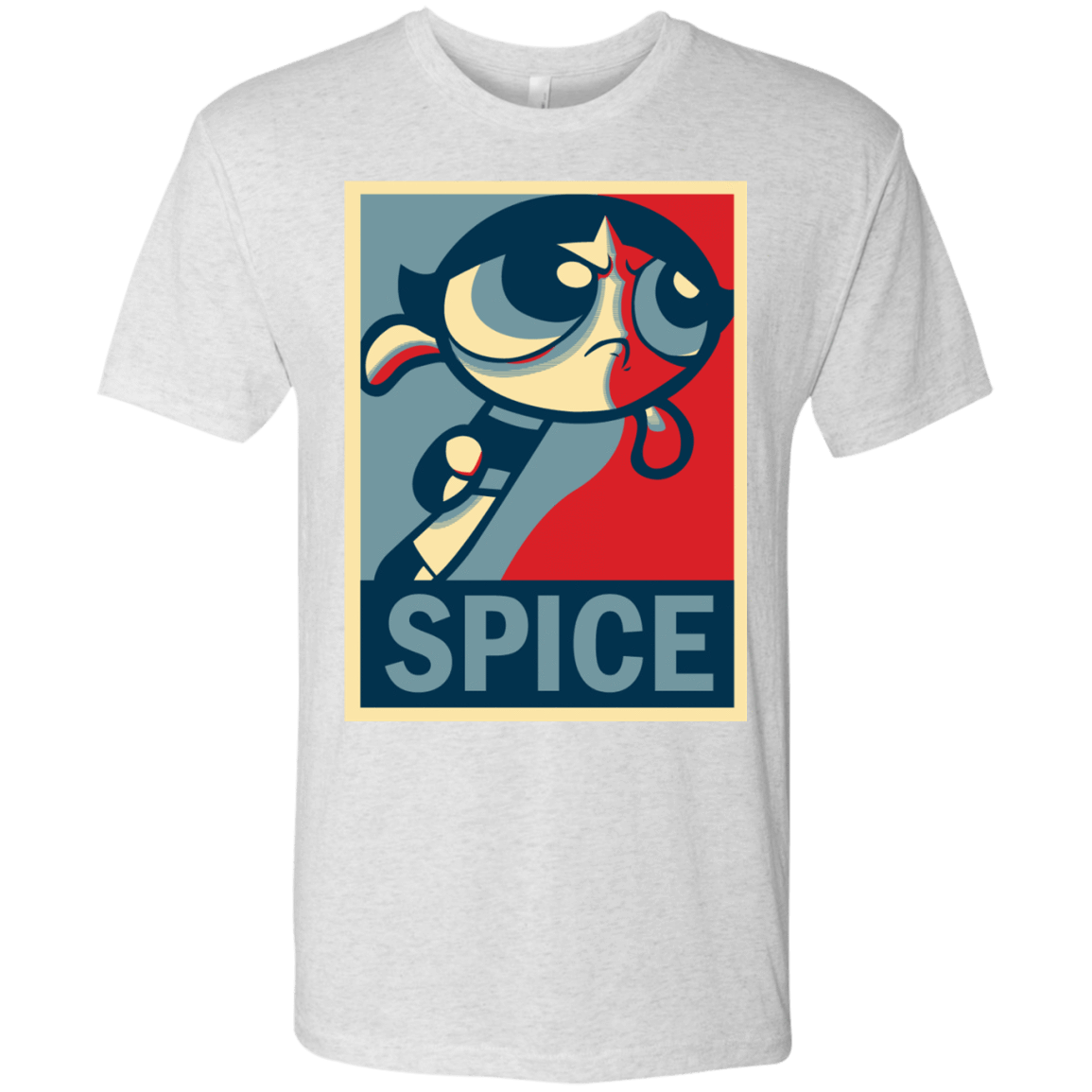 T-Shirts Heather White / S Spice Powerpuff Men's Triblend T-Shirt