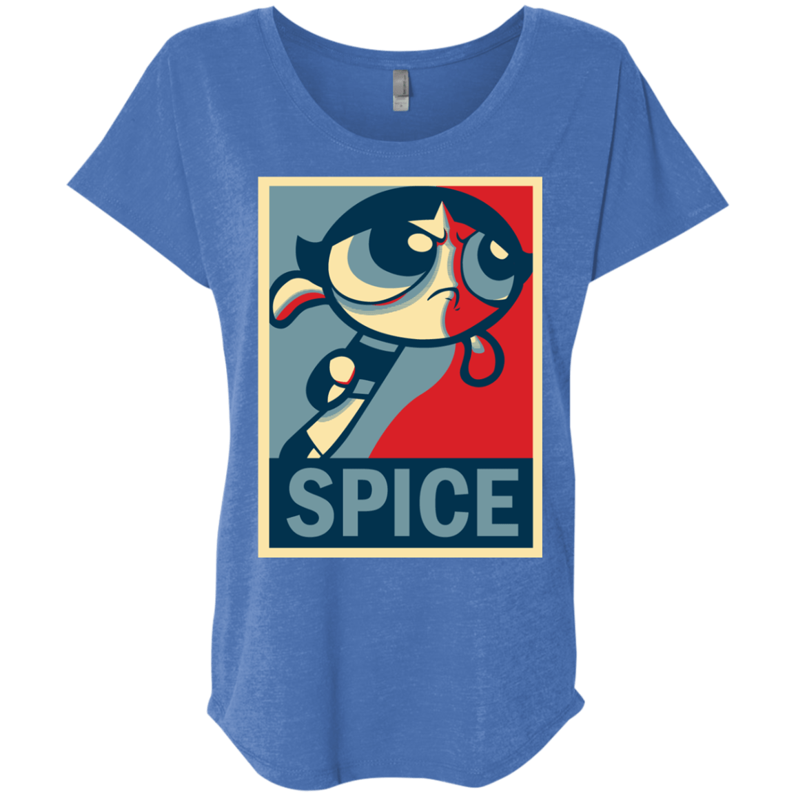 T-Shirts Vintage Royal / X-Small Spice Powerpuff Triblend Dolman Sleeve