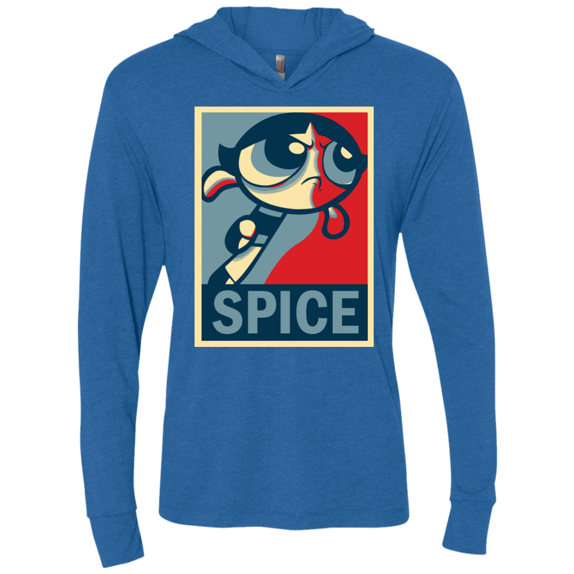 T-Shirts Vintage Royal / X-Small Spice Powerpuff Triblend Long Sleeve Hoodie Tee