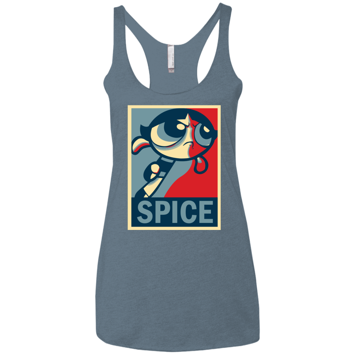 T-Shirts Indigo / X-Small Spice Powerpuff Women's Triblend Racerback Tank