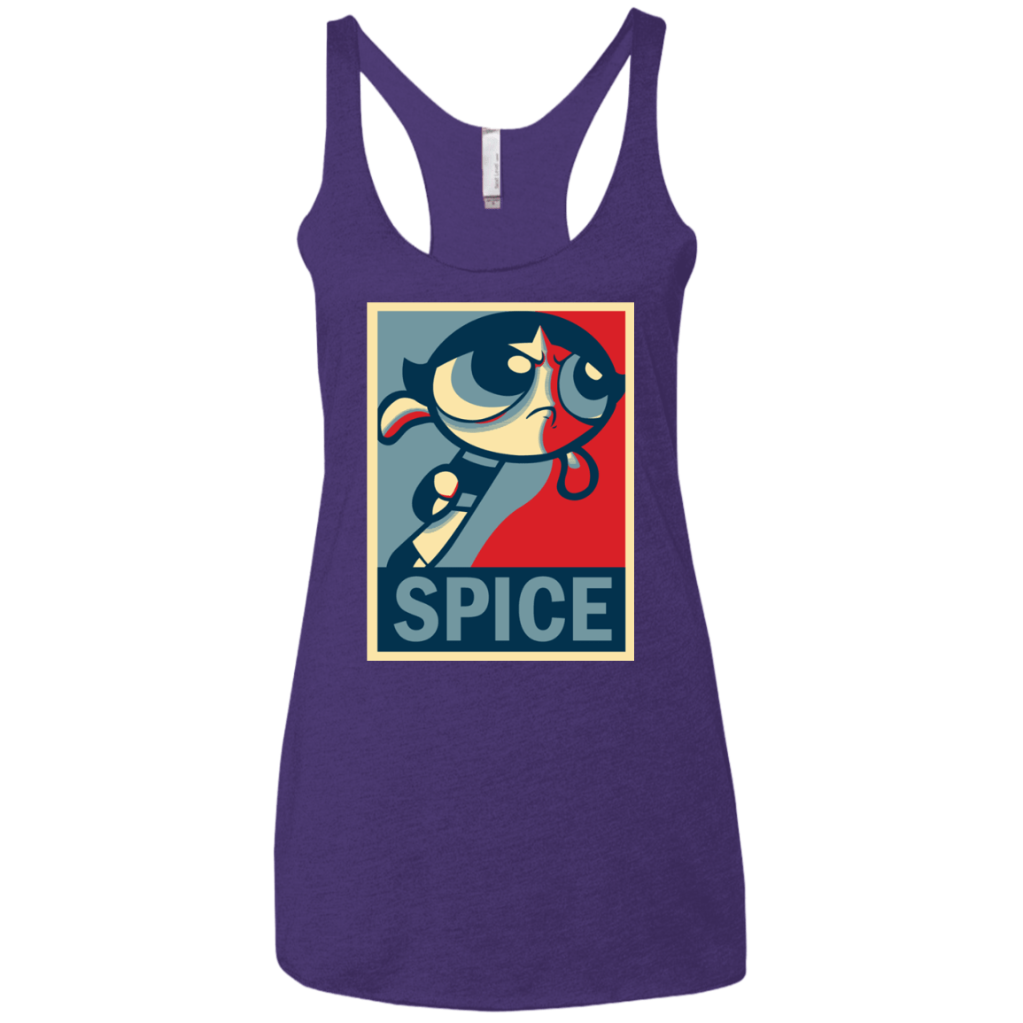 T-Shirts Purple Rush / X-Small Spice Powerpuff Women's Triblend Racerback Tank