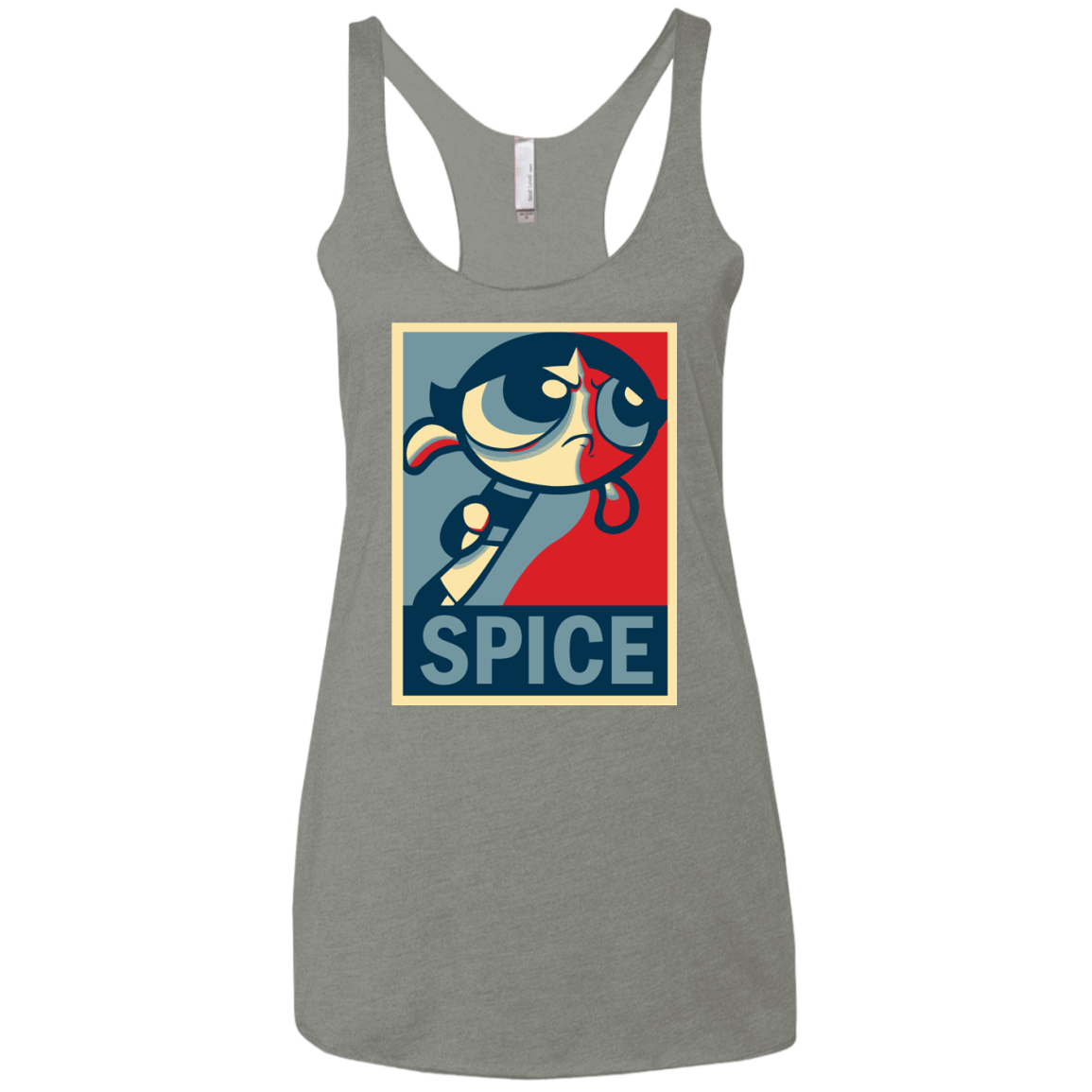 T-Shirts Venetian Grey / X-Small Spice Powerpuff Women's Triblend Racerback Tank